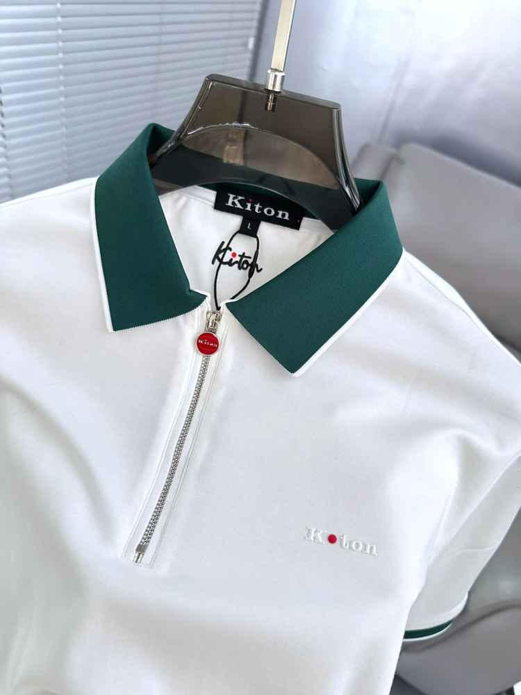 Kiton Piana White Premium Quality T-Shirt-3