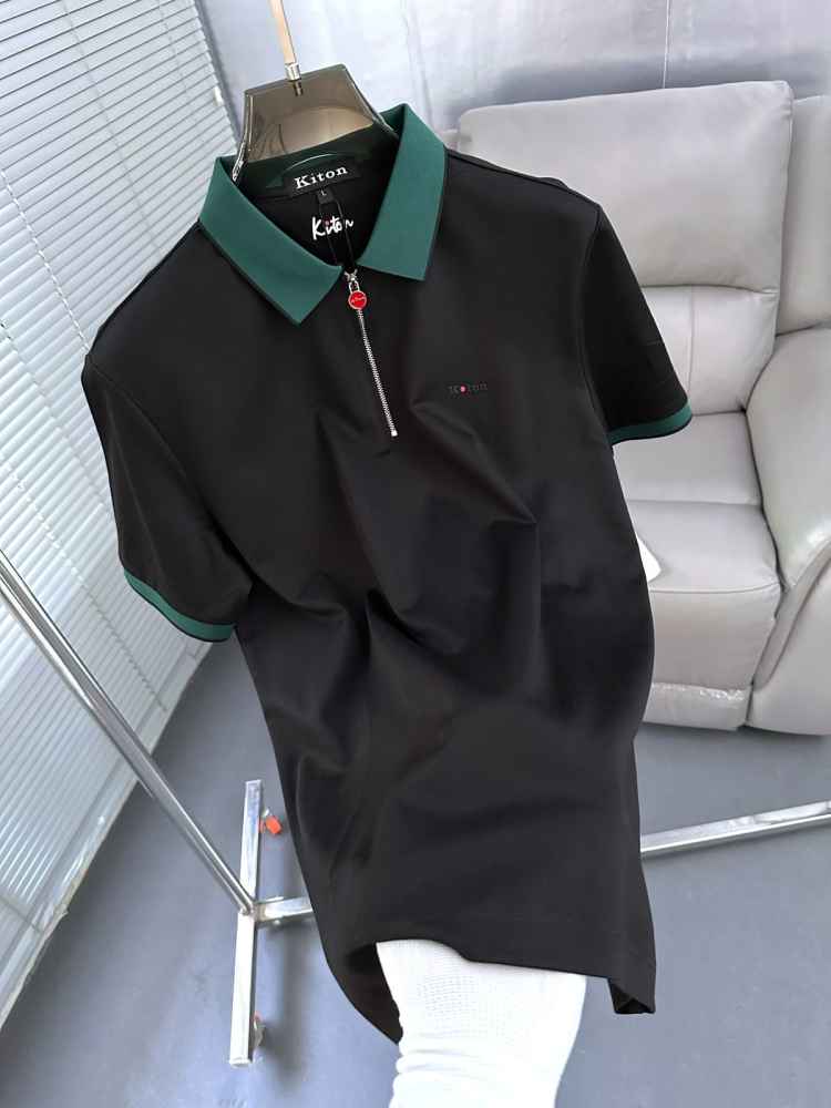 Kiton Piana Black Premium Quality T-Shirt-1
