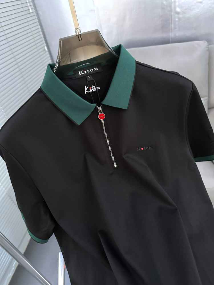 Kiton Piana Black Premium Quality T-Shirt-3