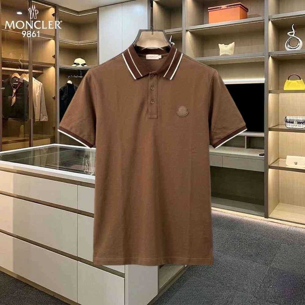 Moncler Brown Premium Quality T-shirt-1