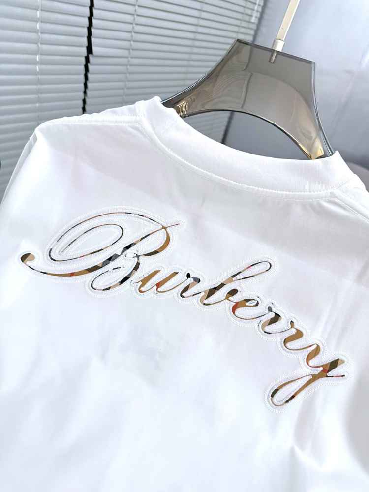 Burberry White Premium Exclusive Polo T-shirt-3