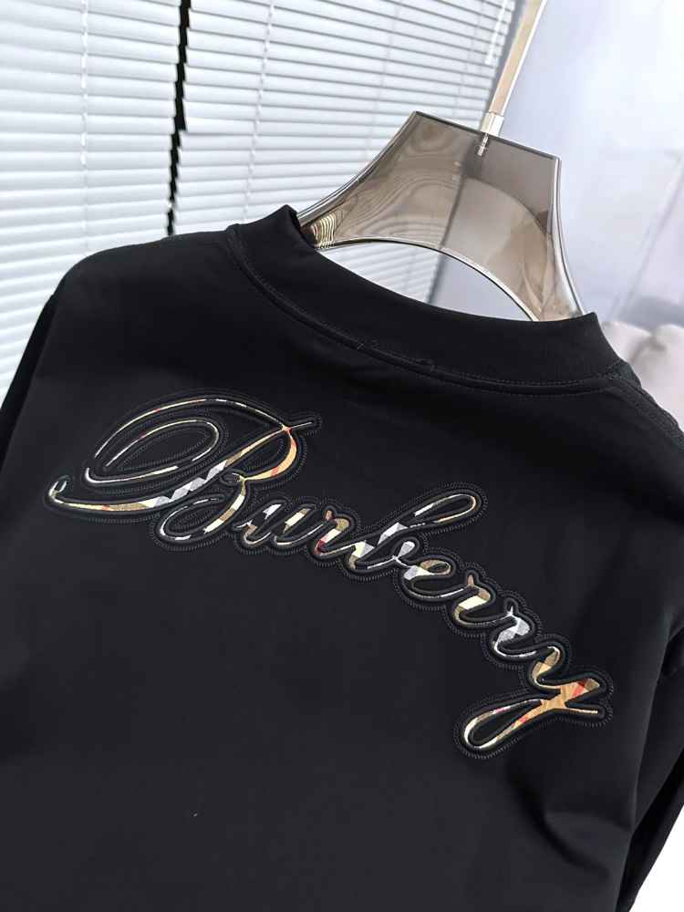 Burberry Black Premium Exclusive Polo T-shirt-4