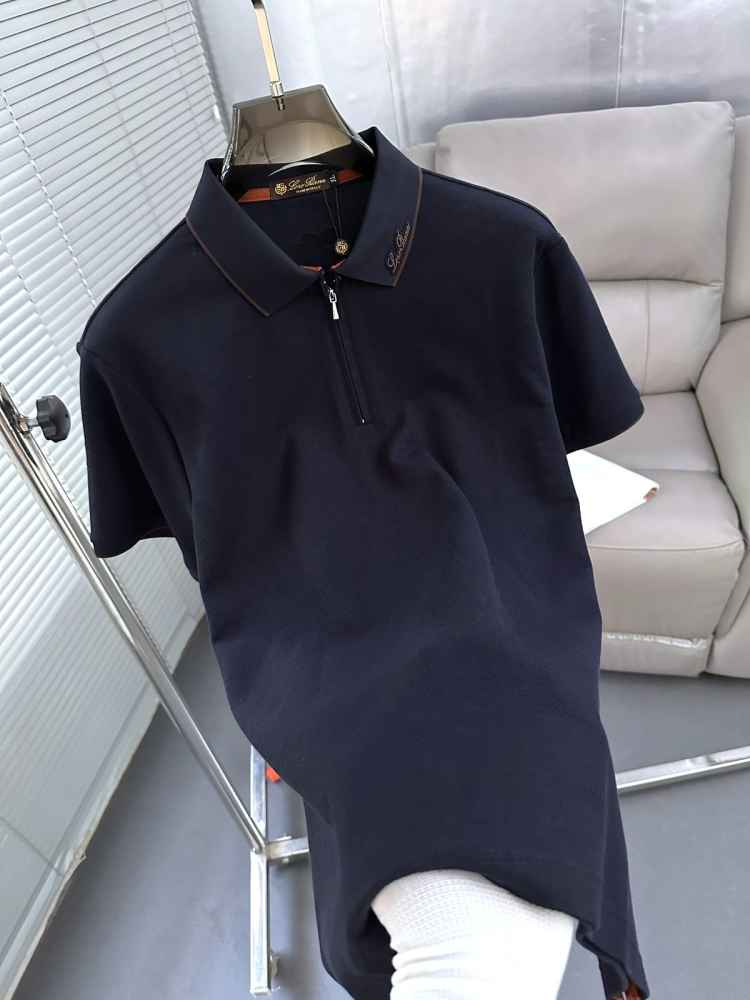 Loro Piana Blue Premium Quality T-Shirt-thumb-2