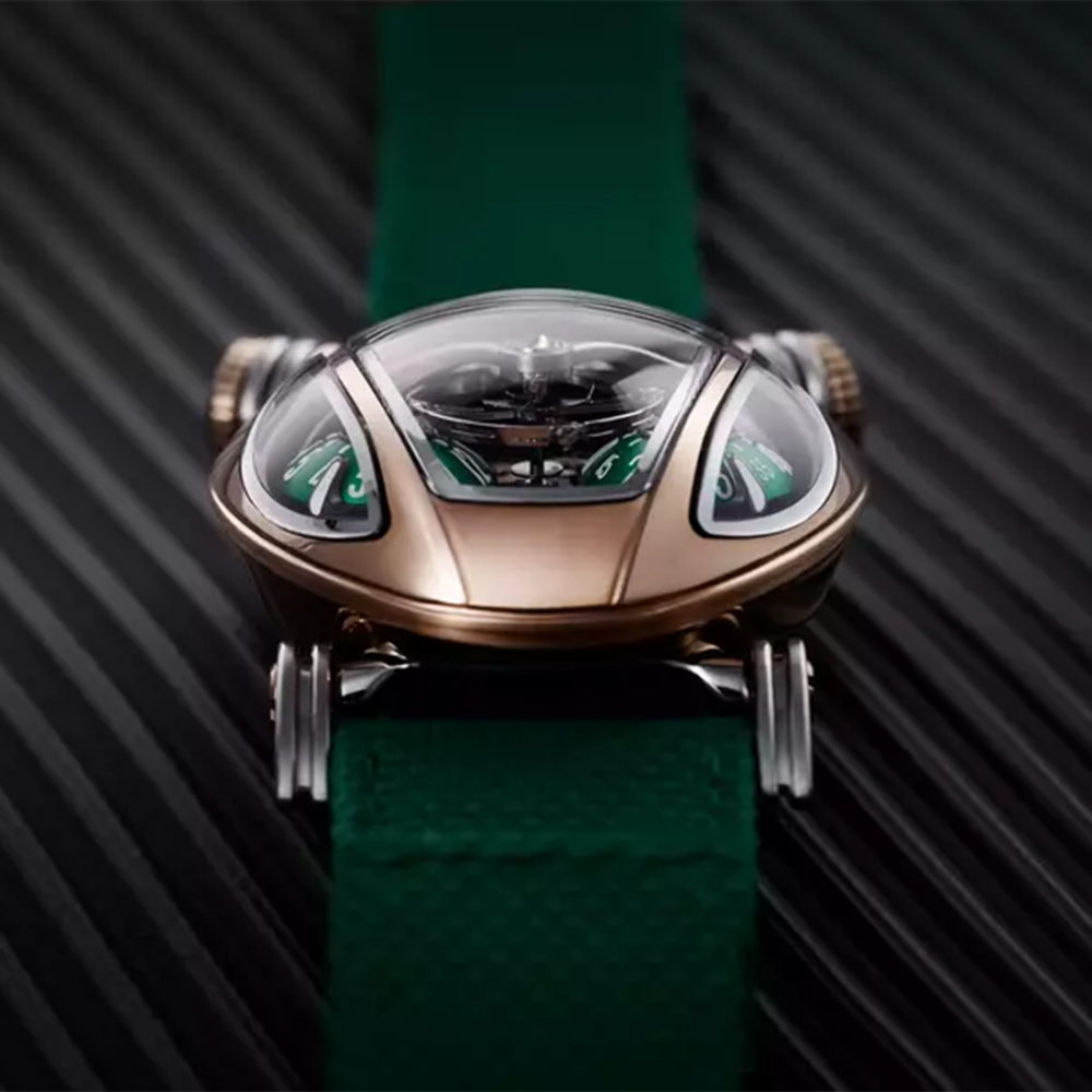 MB&F x Bvlgari Serpenti Limited Edition 18k Rose Gold Green Strap Watch 104057-thumb-4