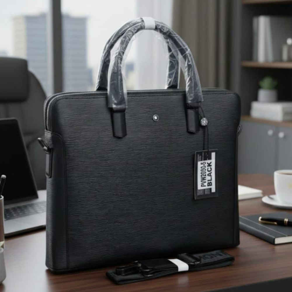 Montblanc 4810 Thin Document Case & Laptop Bag-thumb-0