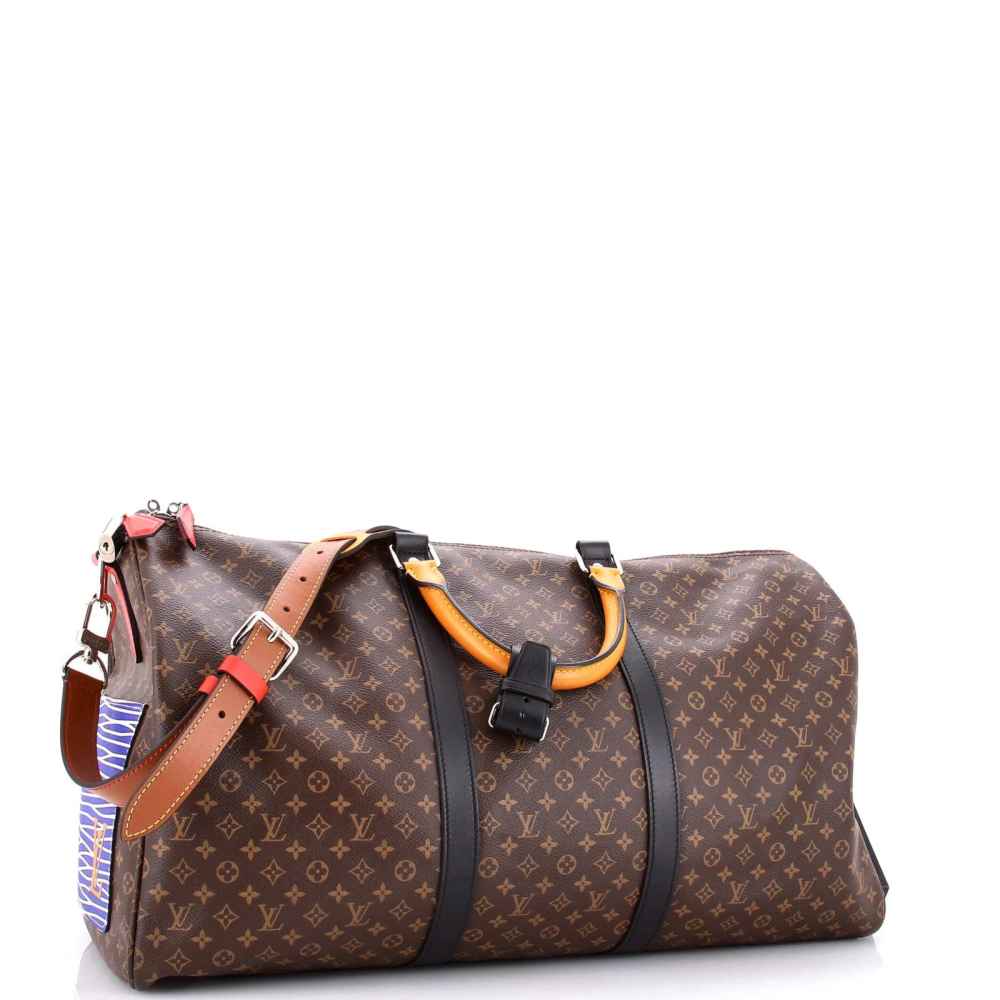 Louis Vuitton Keepall Bandouliére 50 Monogram Canvas Brown Duffle Bag-thumb-1
