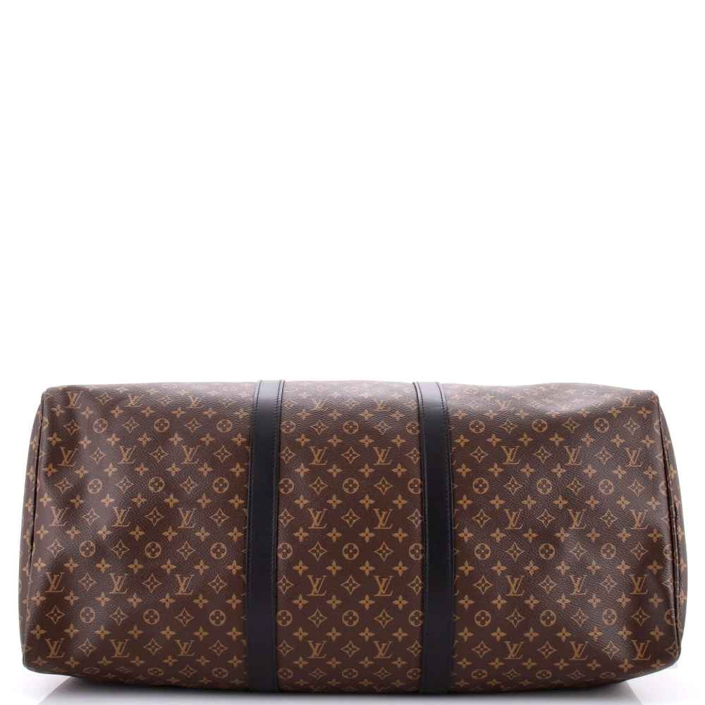 Louis Vuitton Keepall Bandouliére 50 Monogram Canvas Brown Duffle Bag-thumb-3