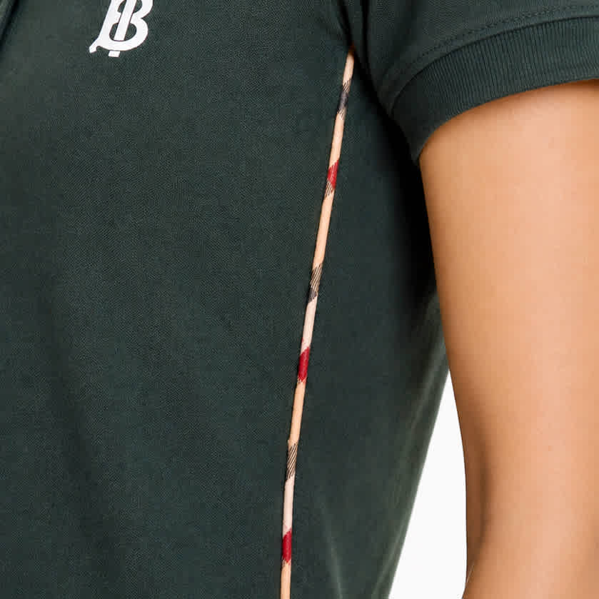 Burberry TB Print Dark Green Premium Quality Dress-4