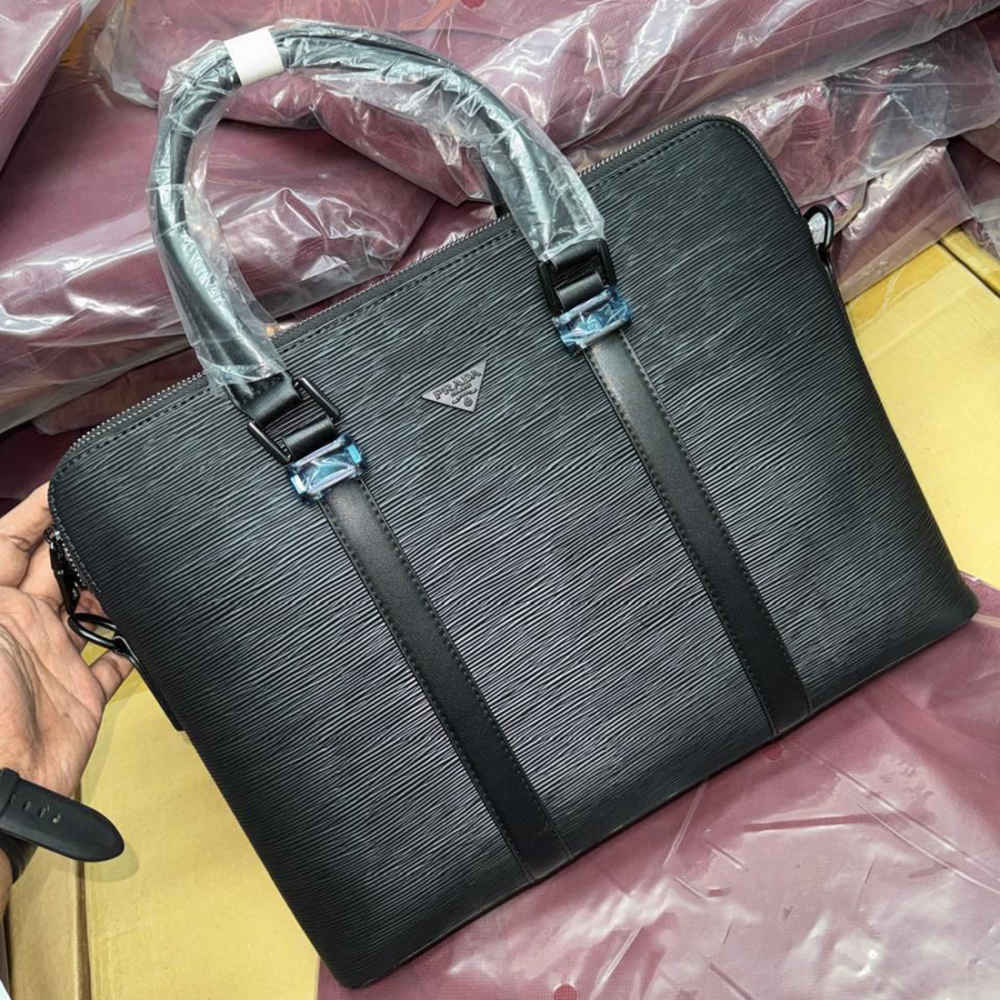 Prada Premium Leather Laptop Bag-thumb-0