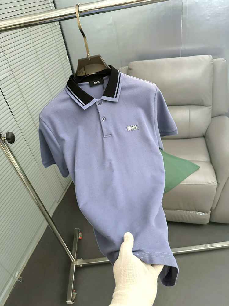 Hugo Boss Sky Blue Premium Quality Tees-thumb-1