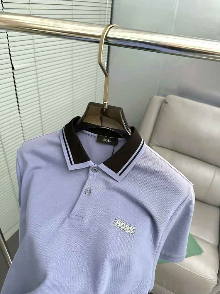 Hugo Boss Sky Blue Premium Quality Tees-thumb-3