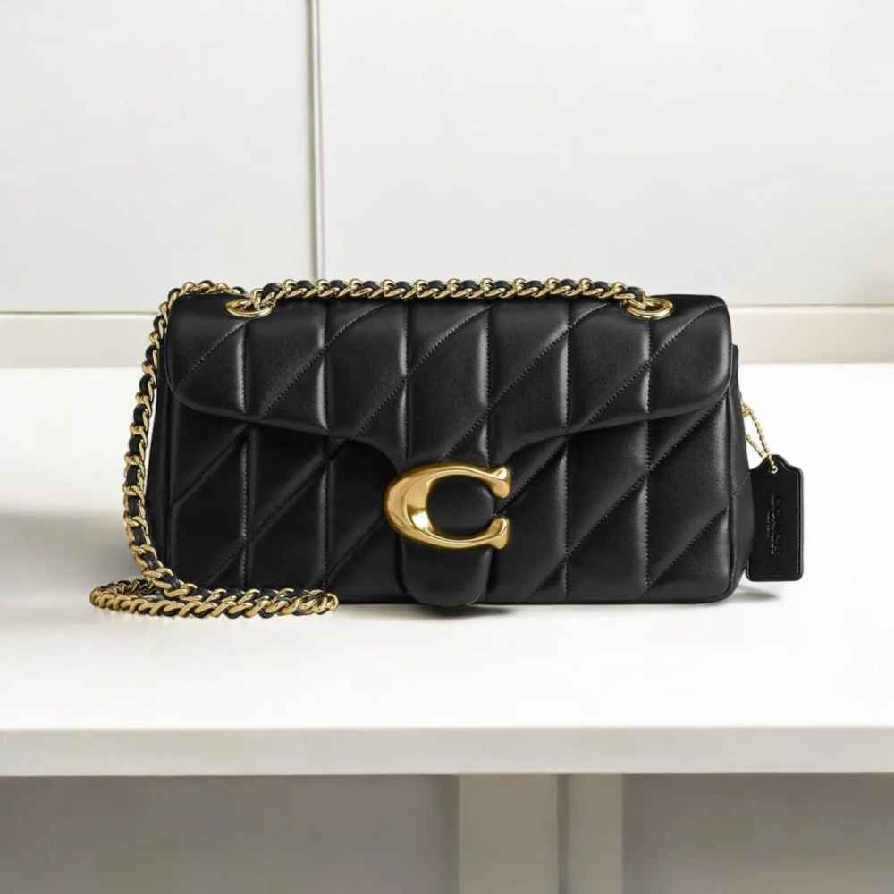 Coach Tabby 26 Quilted Black Sling Bag-thumb-0