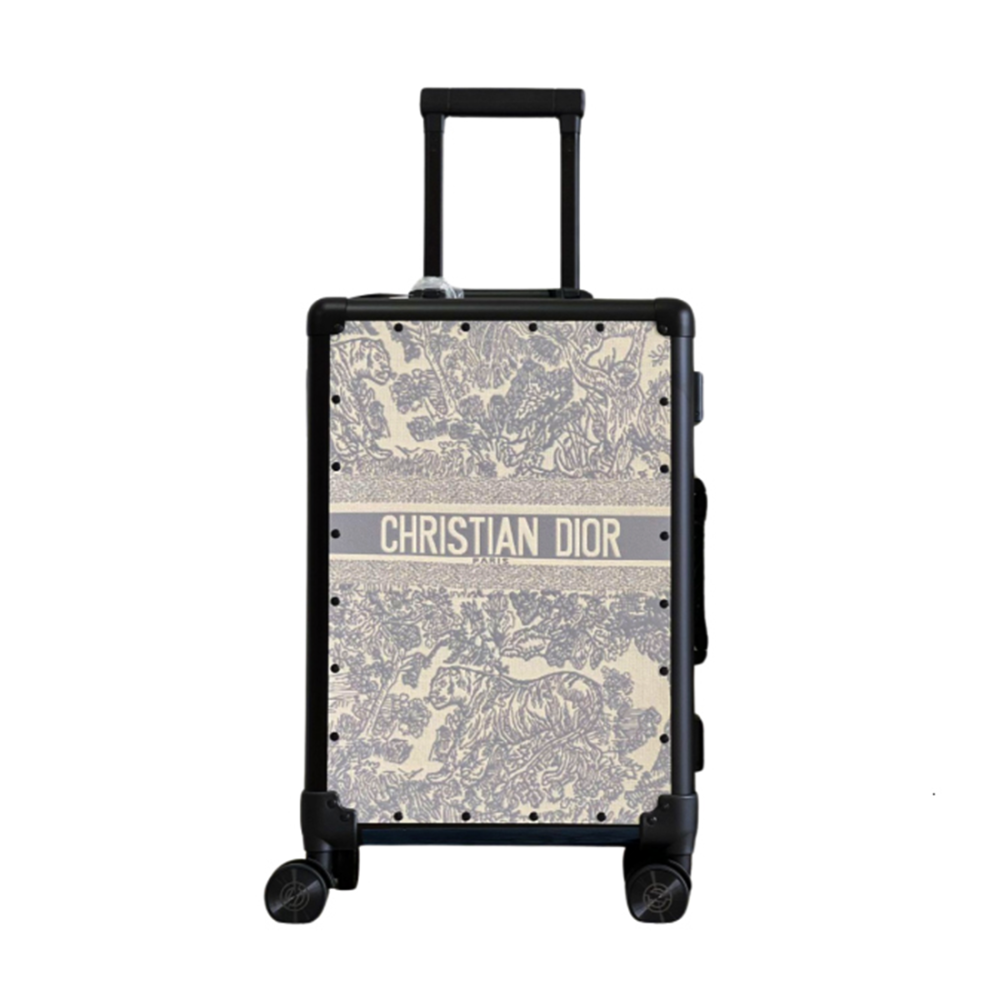 Christian Dior Horizon Cabin Grey Trolley Bag-thumb-2