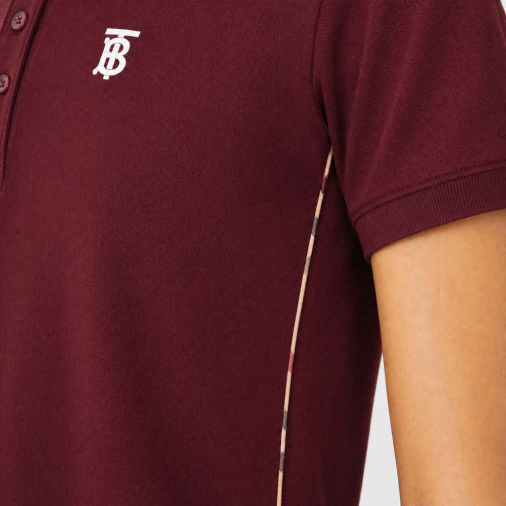 Burberry TB Print Wine Premium Quality Dress-thumb-3