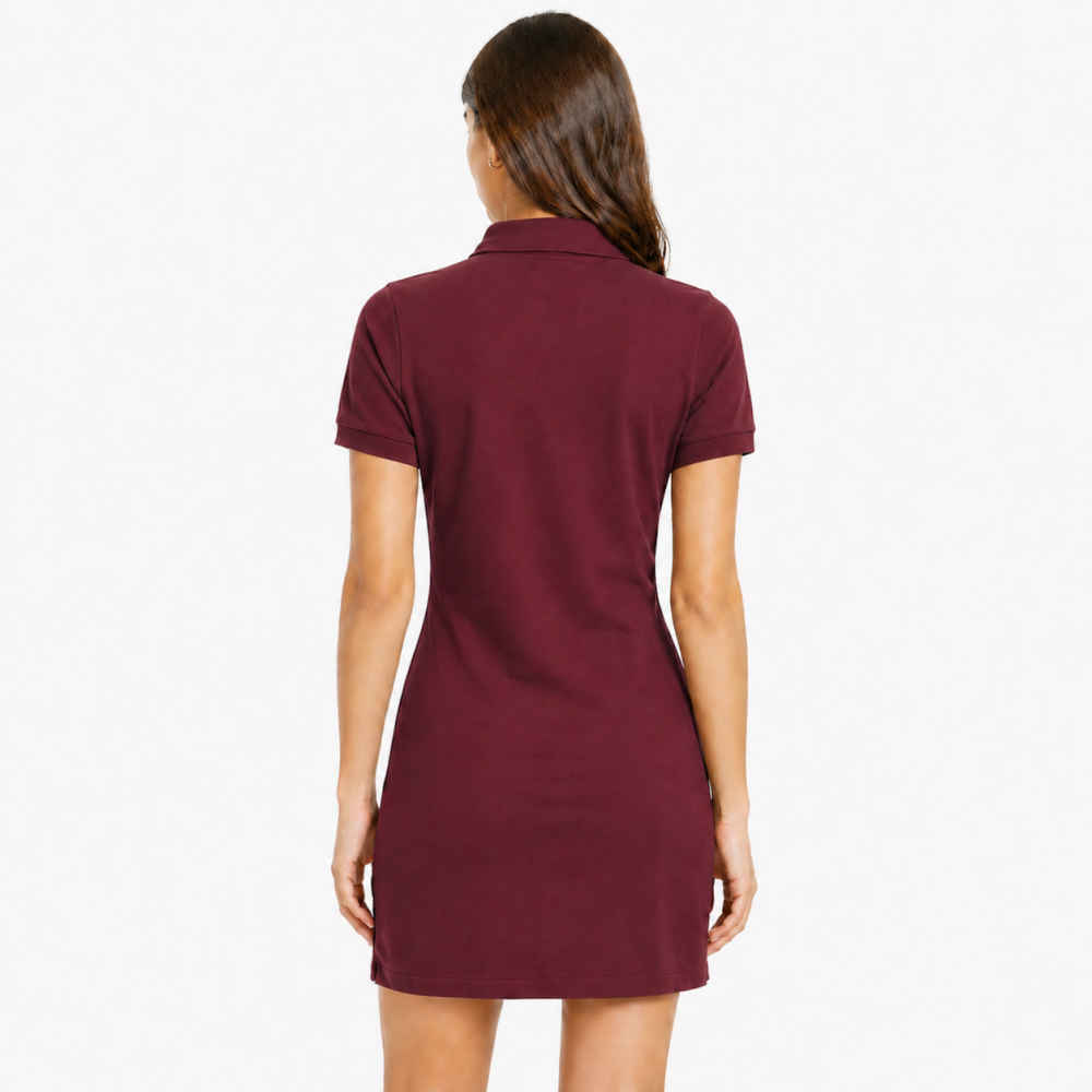 Burberry TB Print Wine Premium Quality Dress-thumb-1