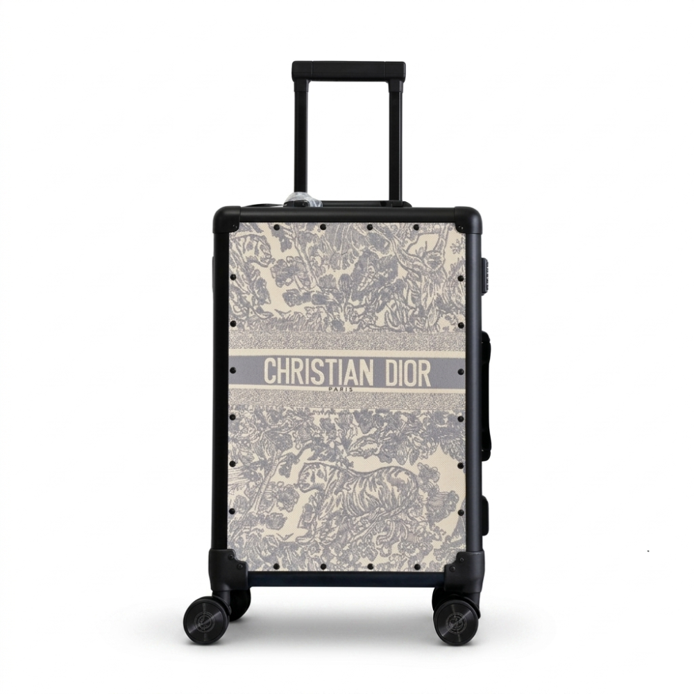 Christian Dior Horizon Cabin Grey Trolley Bag-thumb-0