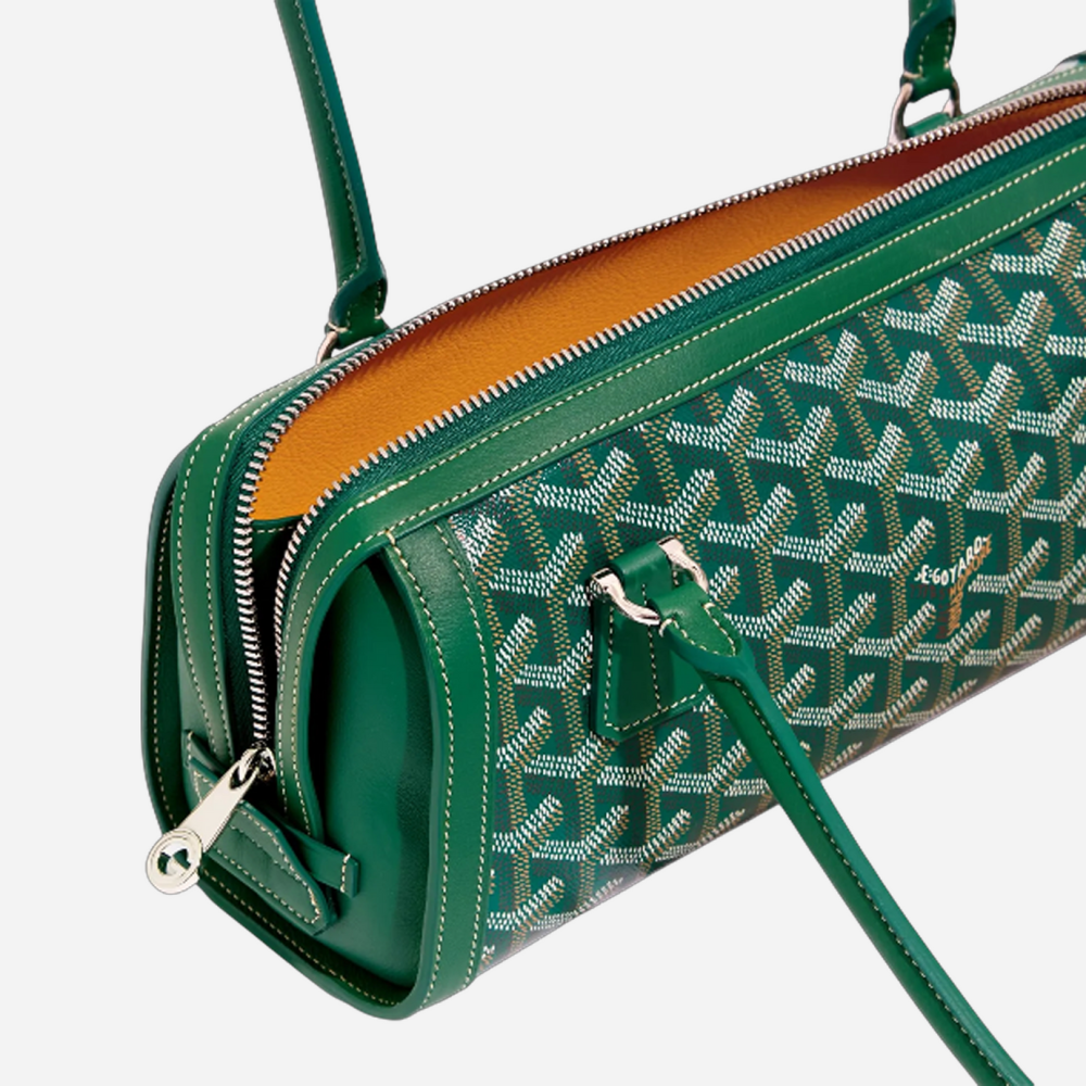 Goyard Bonbonniere Green Baguette Handbag-thumb-2