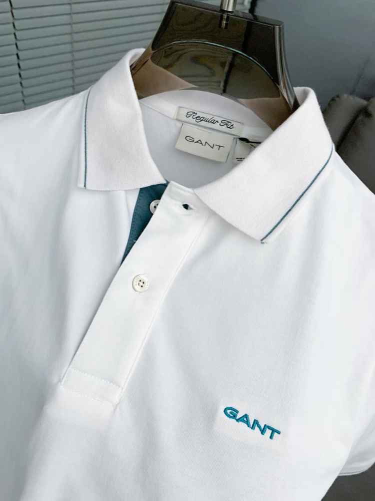Gant White Premium Quality T-shirt-thumb-2