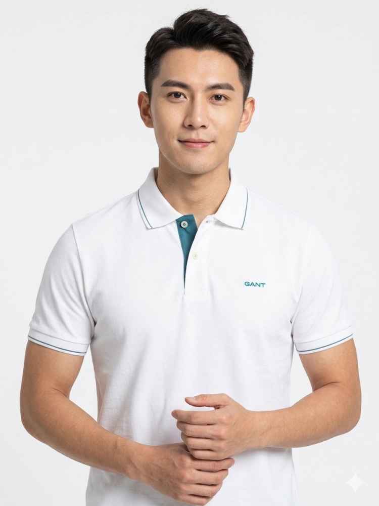 Gant White Premium Quality T-shirt-thumb-0