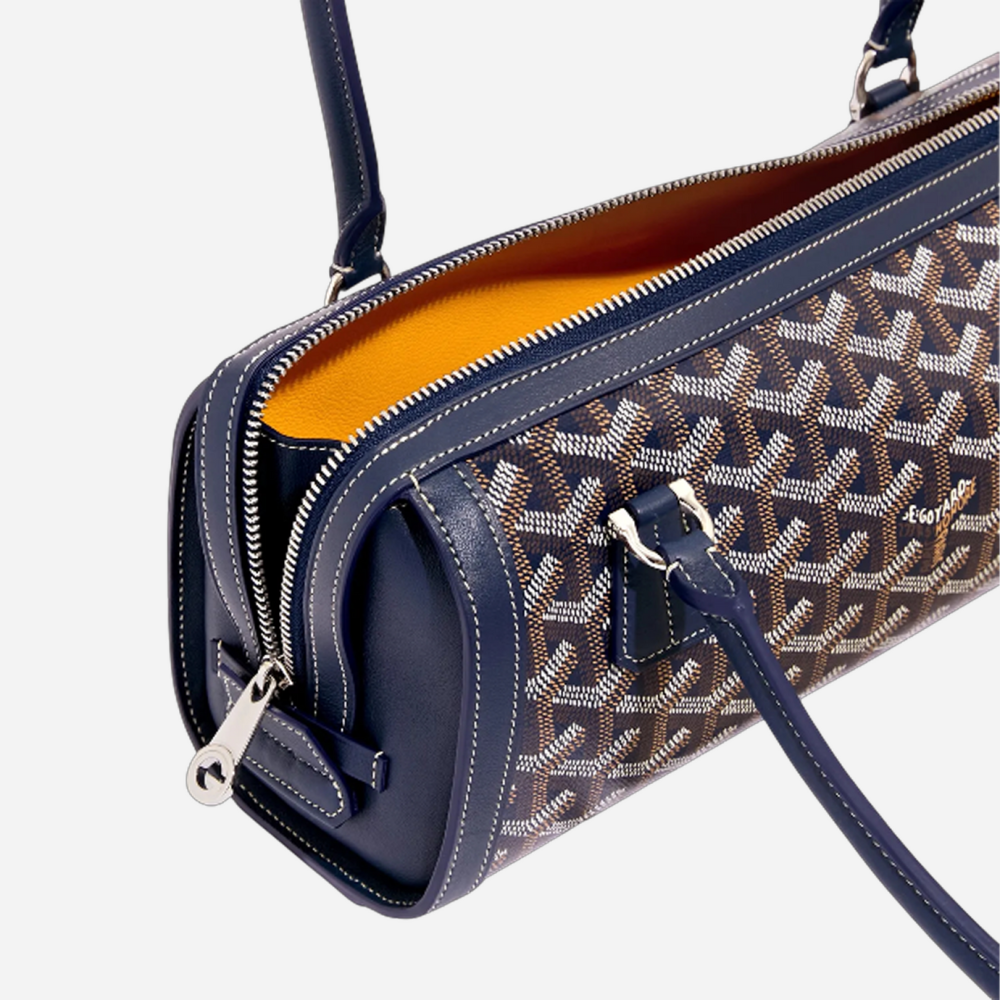 Goyard Bonbonniere Blue Baguette Handbag-thumb-2