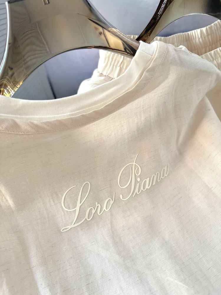 Loro Piana Cream T-shirt Premium Quality Co-set-2