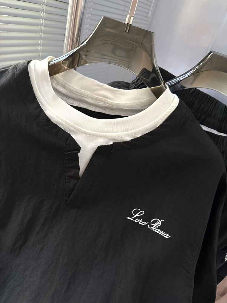 Loro Piana Black T-shirt Premium Quality Co-set-2