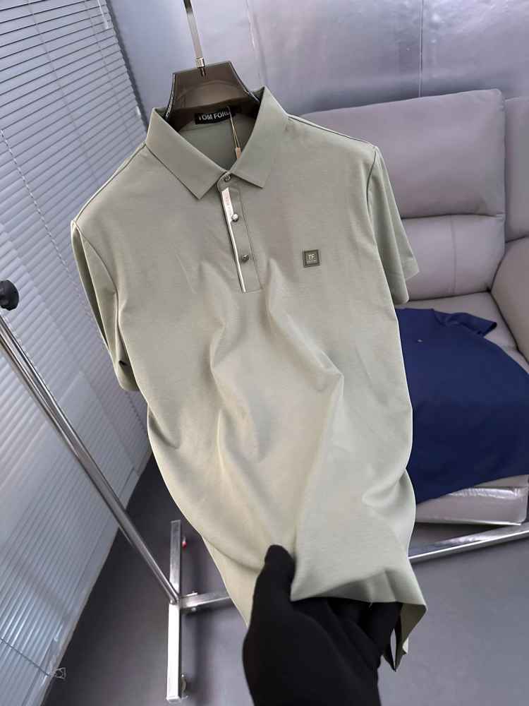 Tom Ford Grey Premium Cotton T-shirt-thumb-2
