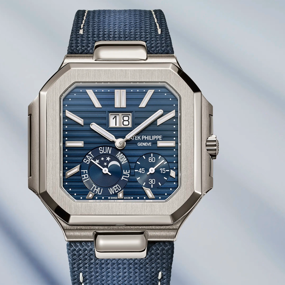 Patek Philippe Cubitus Grand Date, Day & Moon Phases 5822P-001 Navy Blue Dial Watch-thumb-8