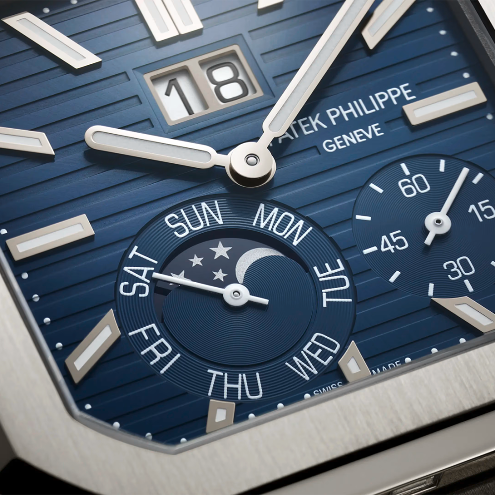 Patek Philippe Cubitus Grand Date, Day & Moon Phases 5822P-001 Navy Blue Dial Watch-thumb-11