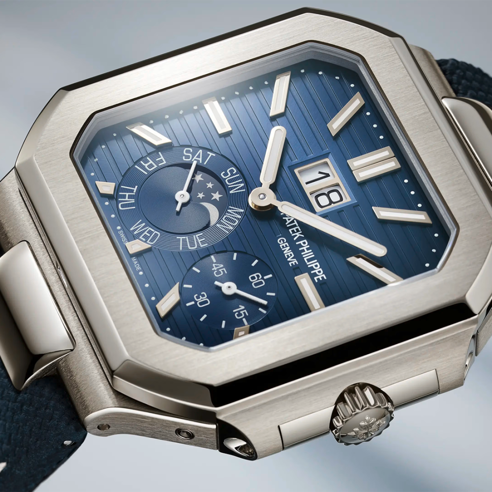 Patek Philippe Cubitus Grand Date, Day & Moon Phases 5822P-001 Navy Blue Dial Watch-thumb-9