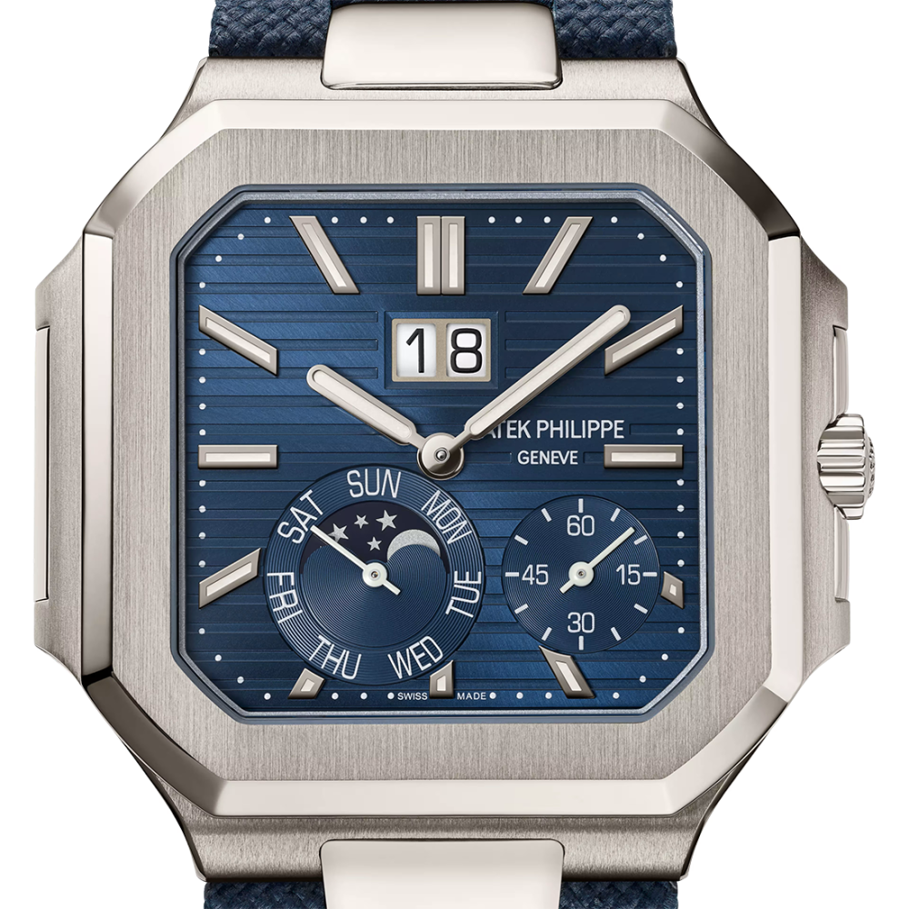 Patek Philippe Cubitus Grand Date, Day & Moon Phases 5822P-001 Navy Blue Dial Watch-thumb-4