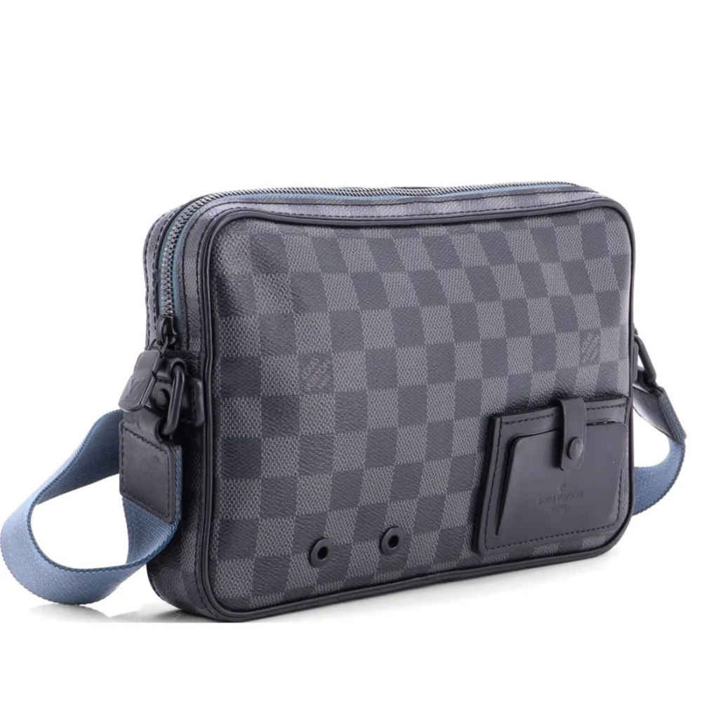 Louis Vuitton Black Check Alpha Massenger Bag-thumb-0