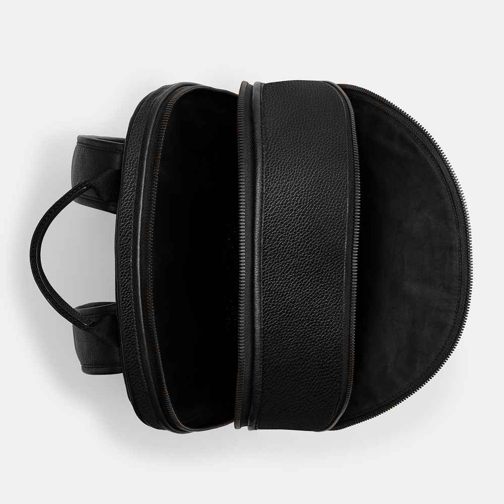 Coach West Houston Black in Signature Backpack-thumb-1
