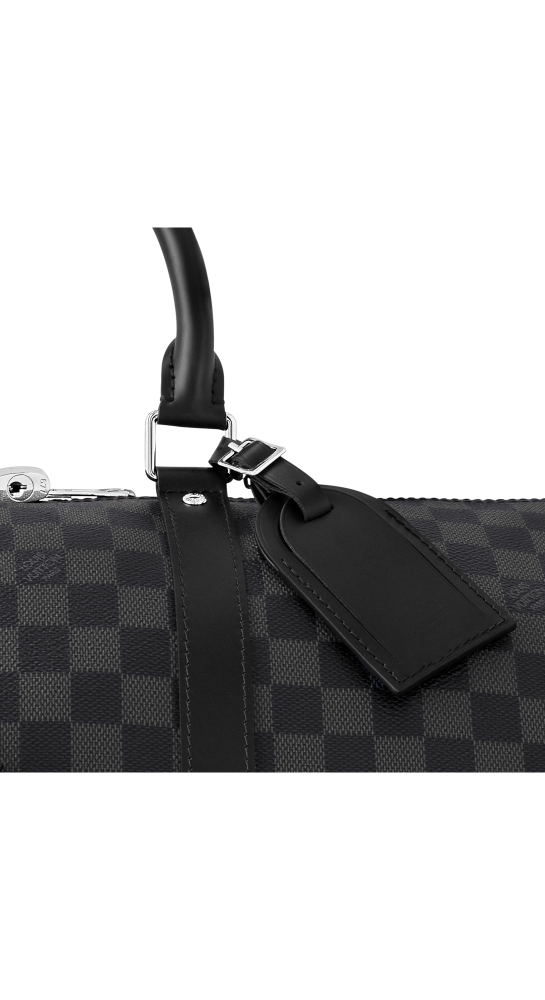 Louis Vuitton Keepall Bandouliére 50 Monogram Canvas Black Duffle Bag-4