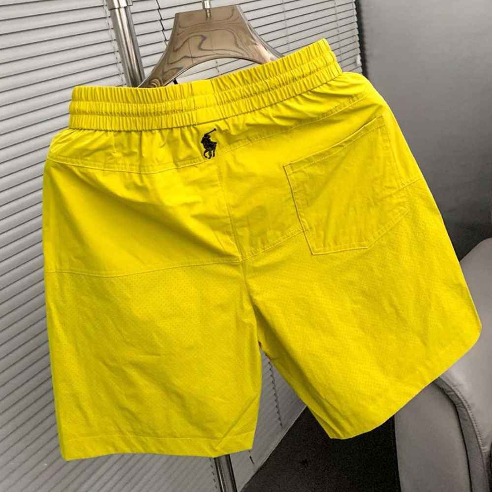 Ralph Lauren Yellow Premium Quality Men's Shorts-thumb-1