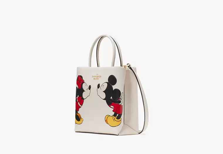 Kate Spade Minnie Mouse White Tote Bag-thumb-3