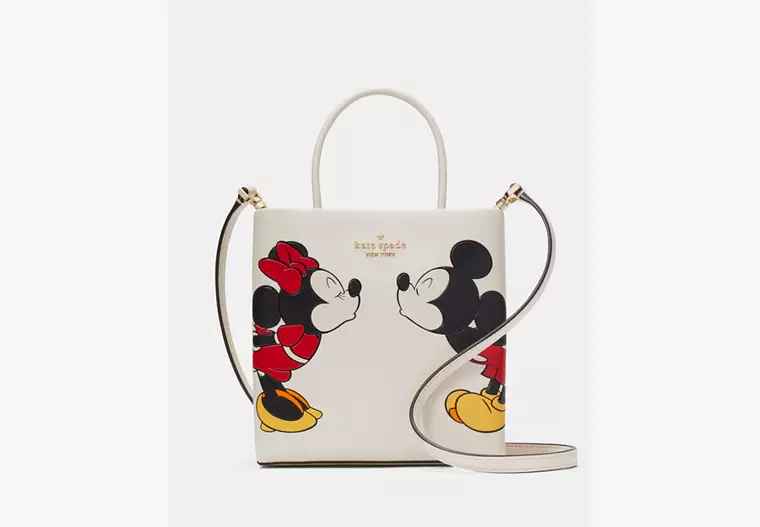 Kate Spade Minnie Mouse White Tote Bag-thumb-0