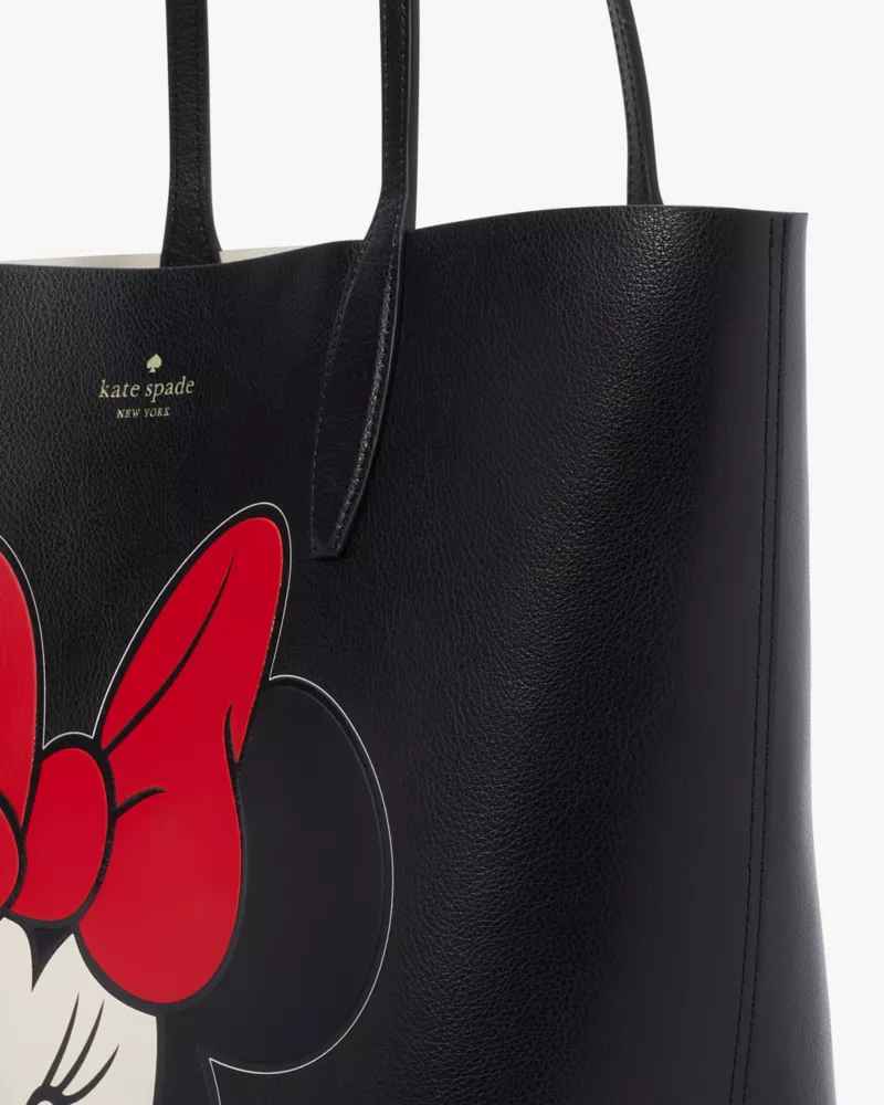 Kate Spade Minnie Mouse Black Tote Bag-thumb-5