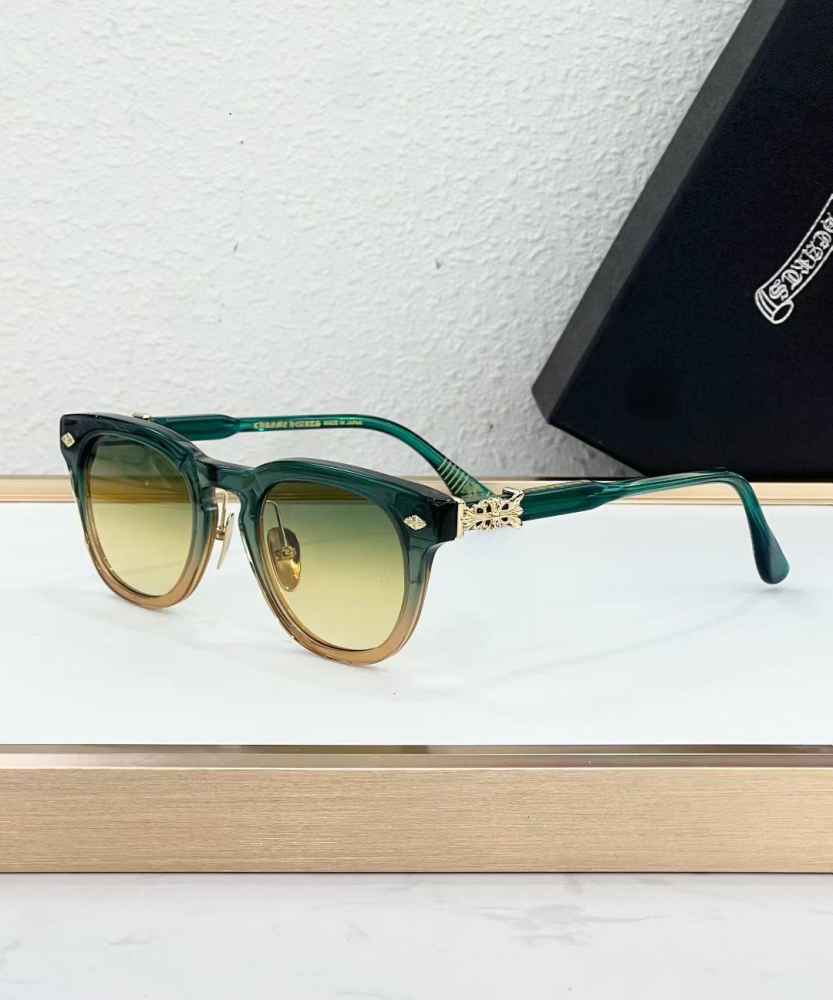 Chrome Hearts Smoke Show Green Designer Sunglasses-thumb-0