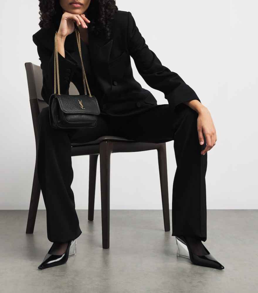 Ysl Niki Grained Black Shoulder Bag-4
