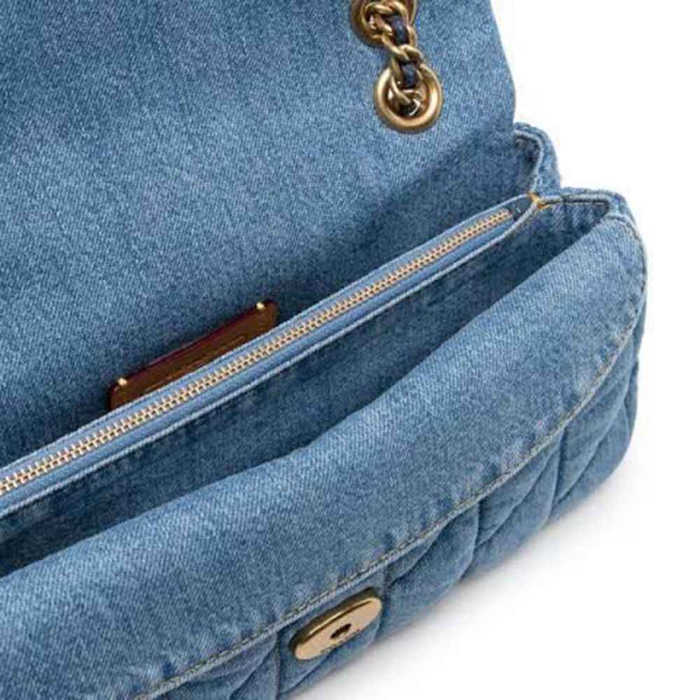 Coach Tabby Quilted Denim Shoulder Bag-thumb-2