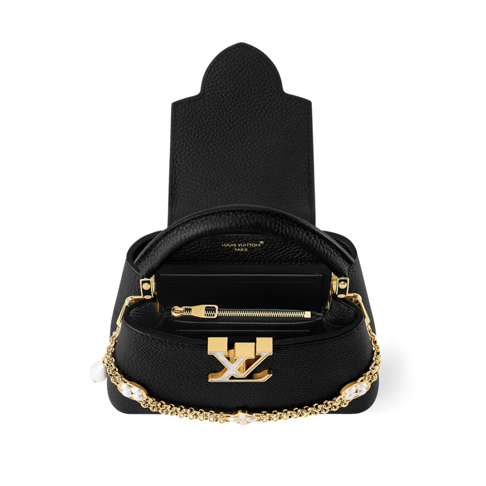 Louis Vuitton Capucines Mini Black Handbag-thumb-2