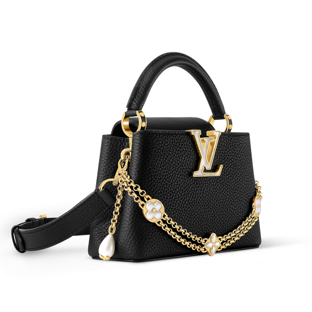 Louis Vuitton Capucines Mini Black Handbag-thumb-1