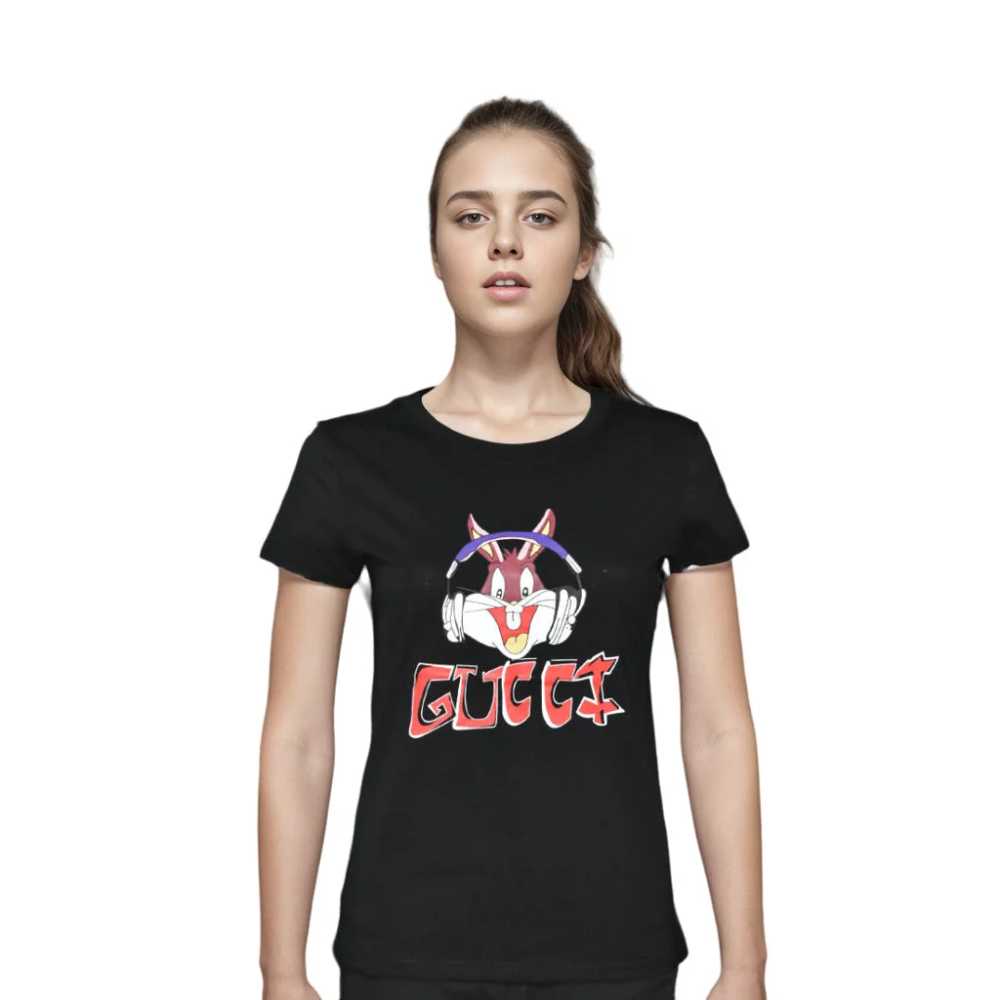 Gucci Black Premium Quality Women T-shirt
