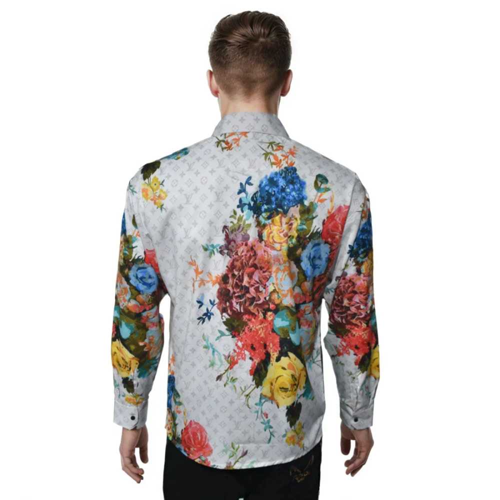 Louis Vuitton Flower Pattern Premium Quality Shirt-1