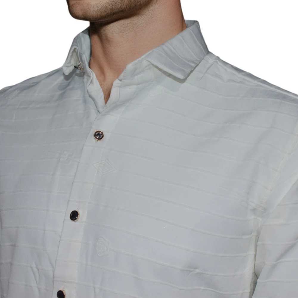 Gucci White Premium Quality Slim Fit Designer Shirt-2
