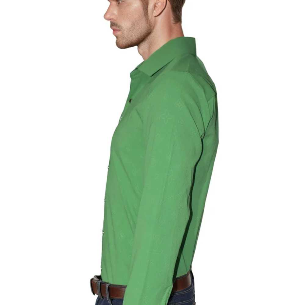 Louis Vuitton Lime Green Premium Quality Shirt-thumb-3
