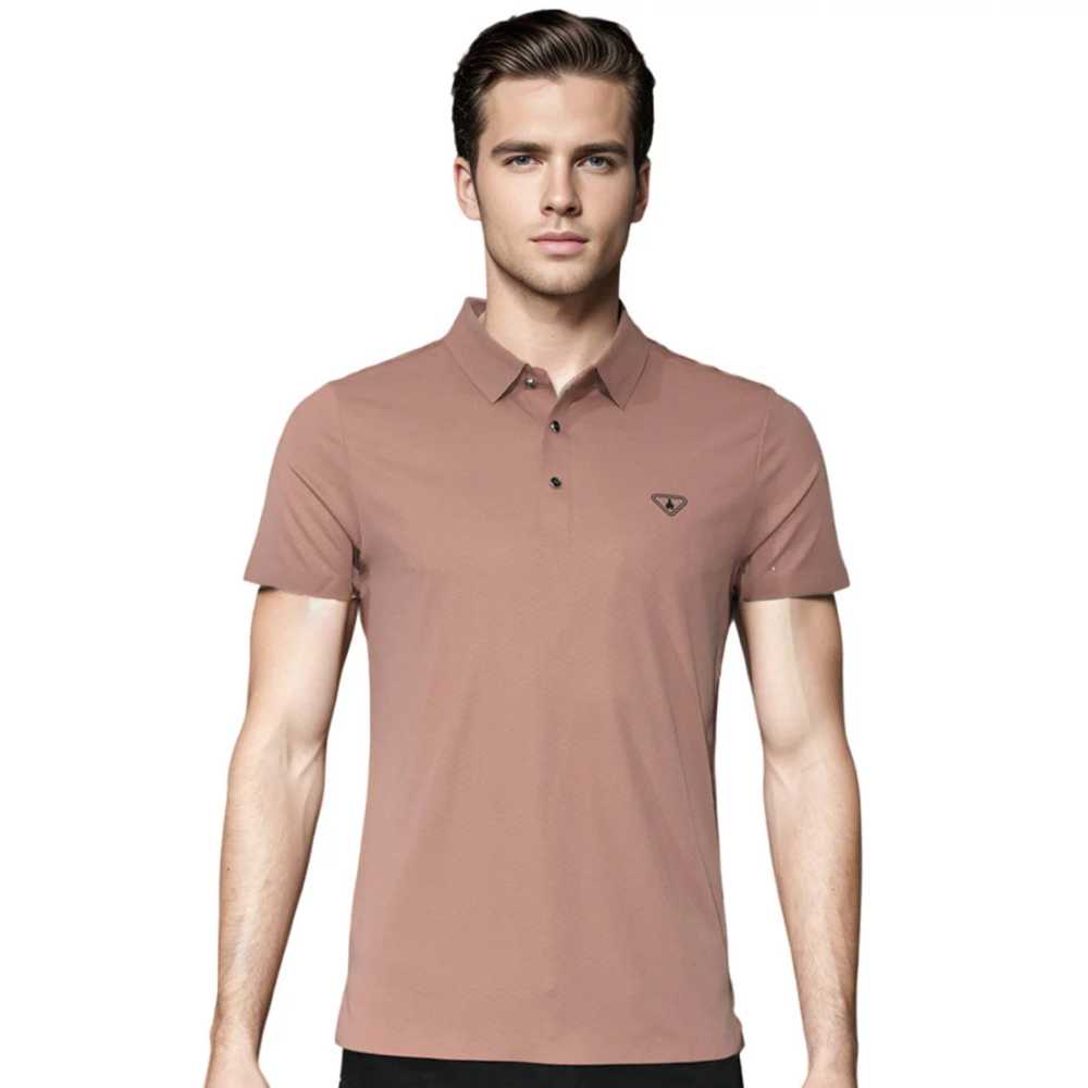 Prada Red Wood Premium Polo T-shirt