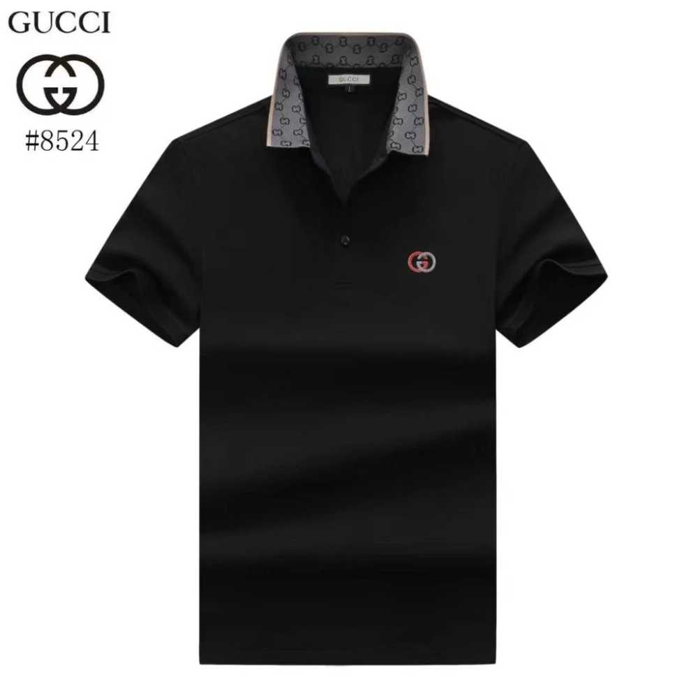 Gucci Black Premium Quality Luxury Polo T-shirt-thumb-0