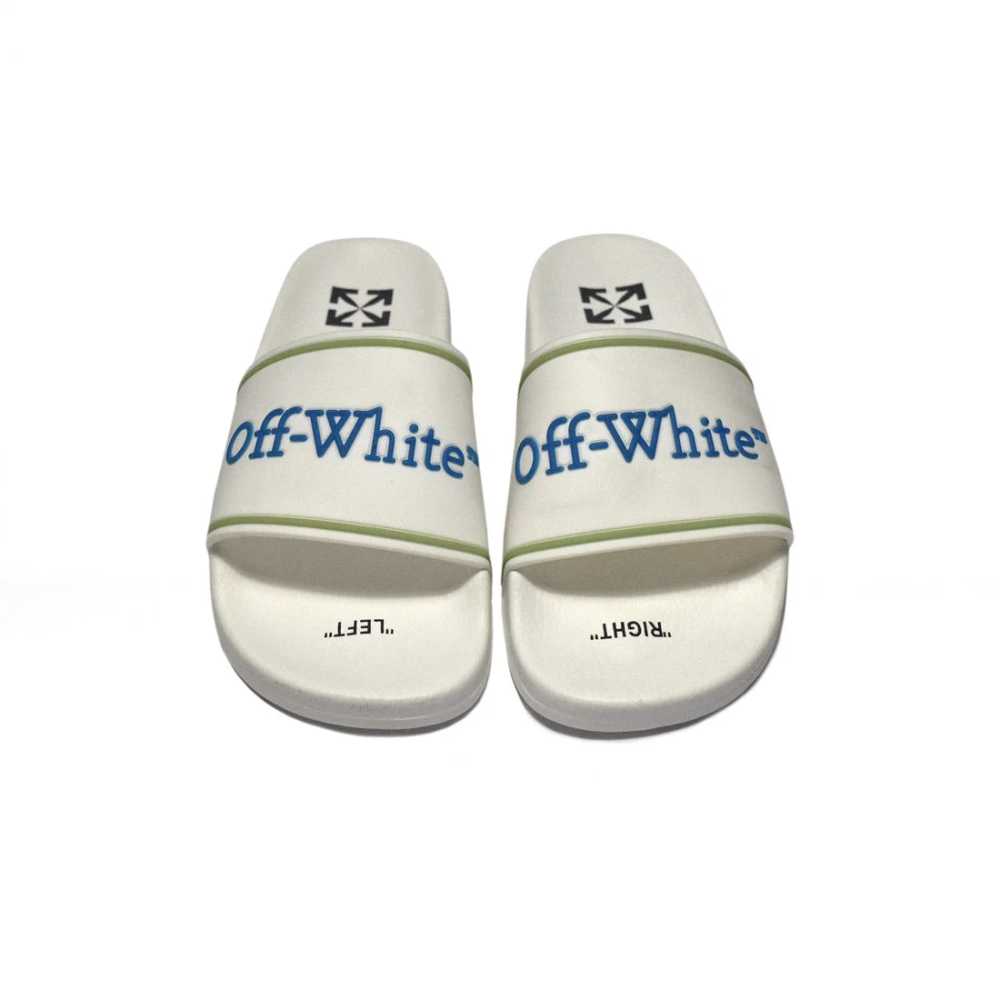 Off-White White Premium Quality Men's Flip-Flops-4